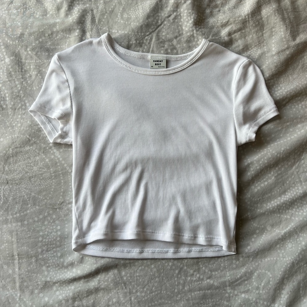 Aritzia Sunday Best Bliss Cropped T-Shirt